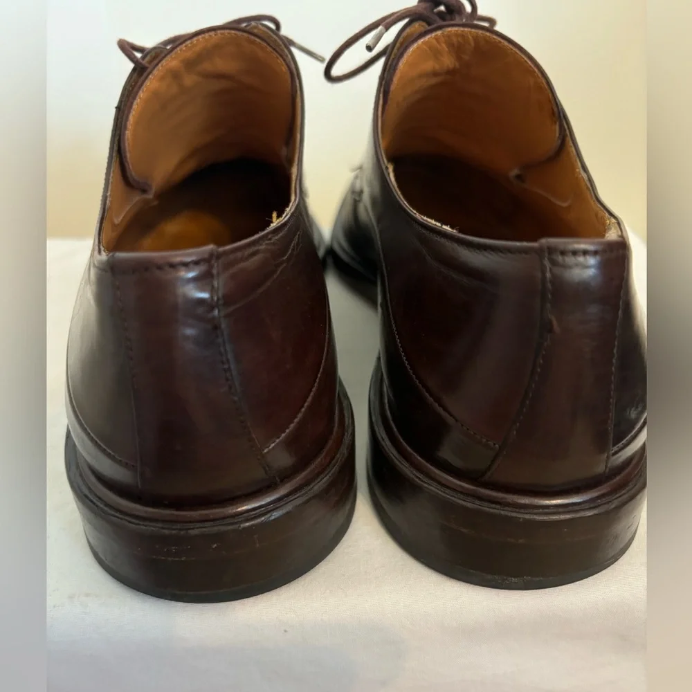 Mezlan Made in Spain Handcrafted Dark Brown Men’s Dress Shoes 9.5 M or 9-1/2 M - Picture 3 of 15